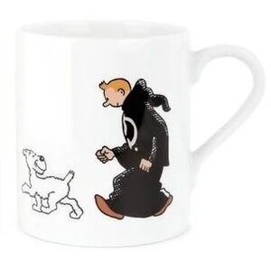 Tintin (Kuifje) Mug - Cigares (black and white and color)