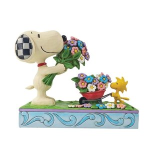 Peanuts (Jim Shore) Snoopy & Woodstock Picking Flowers