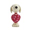 Peanuts (Jim Shore) Snoopy Wearing Heart Sign (Mini)