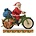 Jim Shore's Heartwood Creek Santa Riding Bike