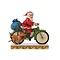 Jim Shore's Heartwood Creek Santa Riding Bike