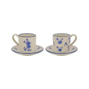 Disney Home (Tableware) Disney Mono Espresso Cup and Saucer (Set of 2)