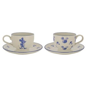 Disney Home (Tableware) Disney Mono Teacup and Saucer (Set of 2)