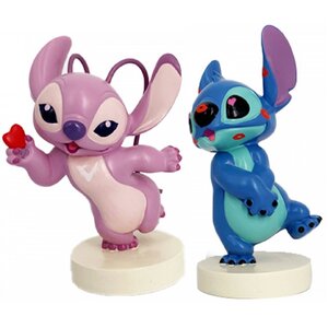 Disney Grand Jester Stitch with Lipstick  & Angel with Heart (SET-Mini)