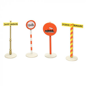 Tintin (Kuifje)  Set of Road Signs (by 1/43 car collection)