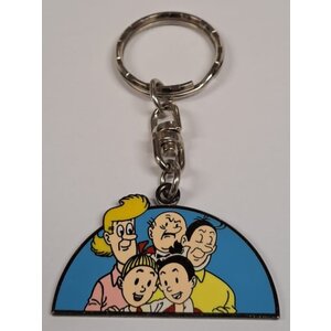 Suske en Wiske Keychain Suske, Wiske, Sedonia, Jerome & Lambiek (Metal)