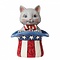 Jim Shore's Heartwood Creek Patriotic Kitten (Mini)