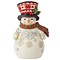 Jim Shore's Heartwood Creek  Snowman with Large Hat (Pint Sized)