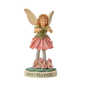 Flower Fairies Baby Sweet Pea Fairy (on Base)