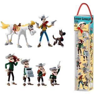 Plastoy Lucky Luke Tube 7 Figurines