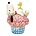 Peanuts (Jim Shore) Sprinkle Snooze (Snoopy Laying on Cupcake)