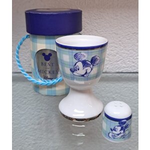 Disney - Mickey, Donals & Snoopy  United Labels Eggcup and Salt Shaker - Best of Mickey  (Good Morning)