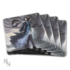 Anna Steinbauer Glass Coaster Raven