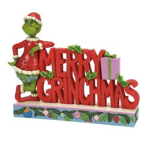 The Grinch by Jim Shore Merry Grinch-Mas Sign