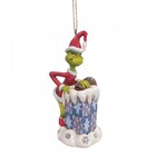 The Grinch by Jim Shore Grinch Climbing in Chimney HO