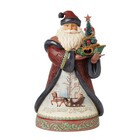 Jim Shore's Heartwood Creek Santa With Sisal Tree/Sleigh