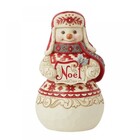 Jim Shore's Heartwood Creek Nordic Noel Snowman with Noel Sign