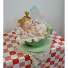 My Little Kitchen Fairies Teacup Nap Time  Fairie  (Shelf Sitter)