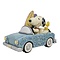 Peanuts (Jim Shore) Sunny Drives and Surfing Waves (Snoopy Surfboard Car)