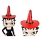 Fleischer Studios Betty Boop Witch (Black Dress with Red Hat)