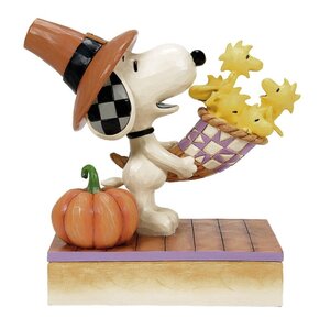 Peanuts (Jim Shore) Harvest Happiness (Snoopy Cornucopia)