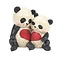 Jim Shore's Heartwood Creek Better Together - Panda Couple With Heart