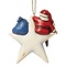 Jim Shore's Heartwood Creek Santa On Star Hanging Ornament