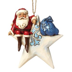 Jim Shore's Heartwood Creek SSanta On Star Hanging Ornament