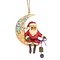 Jim Shore's Heartwood Creek Crescent Moon Santa Hanging Ornament