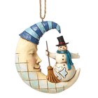 Jim Shore's Heartwood Creek Crescent Moon Snowman (HO)