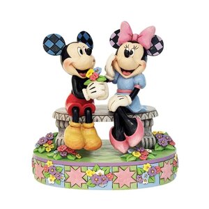Disney Traditions Mickey and Minnie on Bench