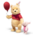 Steiff Pooh with Piglet 100 years white button
