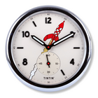 Tintin (Kuifje) Moonclock silver