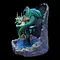 Time dragon emerald - artist Rose Khan