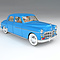 Tintin (Kuifje) Model Cars Tintin   (1/24) - SET 4a van 29941  - nrs. 41 t/m 50   29944 ontbreekt