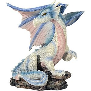 Studio Collection Dragon on Rock White/Blue