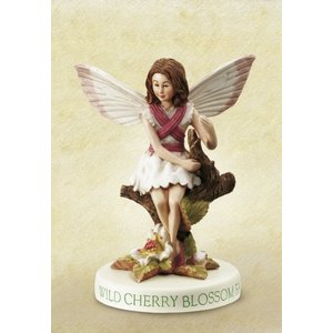 Flower Fairies Wild Cherry Blossem Fairy (on Base)