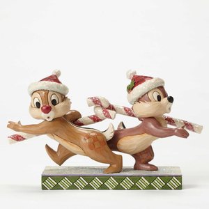 Disney Traditions Chip and Dale "Candy Cane Caper"