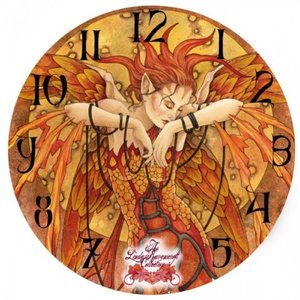 Linda Ravencroft Phoenix Rising Clock