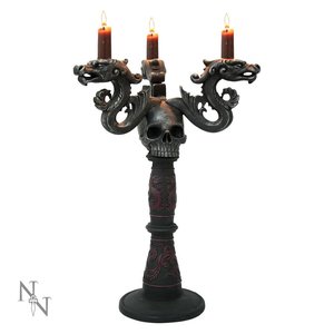 Anne Stokes Oriental Skull Candelabra