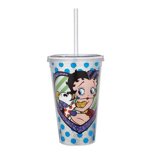 Britto Betty Boop Pudgy Kissing Betty Boop Tumbler