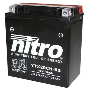 Nitro Nitro AGM accu 12 Volt 18 Ah YTX20CH-BS / CTX20CH-BS / ETX20CH-BS