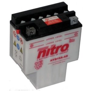 Nitro Motor accu 12 Volt 16 Ah + pool links HYB16A-A