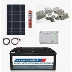 Solar Sproeisysteem 200 Watt, accu 140 Ah