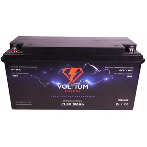 Voltium Voltium LiFePO4 Lithium Batterij 12,8 Volt 200Ah 2560Wh