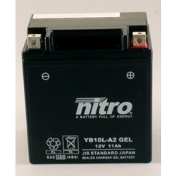 Nitro Gel accu 12 Volt 11 Ah YB10L-A2