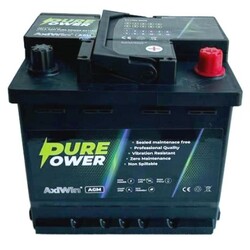 Axiwin Pure power Dual purpose / start-stop VRLA AGM accu 12V 50Ah(20hrs) 540 AMP