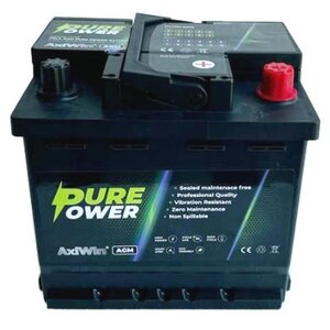 Axiwin Axiwin Pure power Dual purpose / start-stop VRLA AGM accu 12V 50Ah(20hrs) 540 AMP