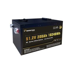 Perfektium PB-SERIE lithiumbatterij LiFePO4 51,2V 200Ah 10240Wh Smart BMS met Bluetooth