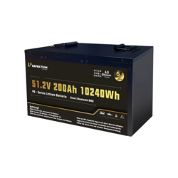 Perfektium PB-SERIE lithiumbatterij LiFePO4 51,2V 200Ah 10240Wh Smart BMS met Bluetooth